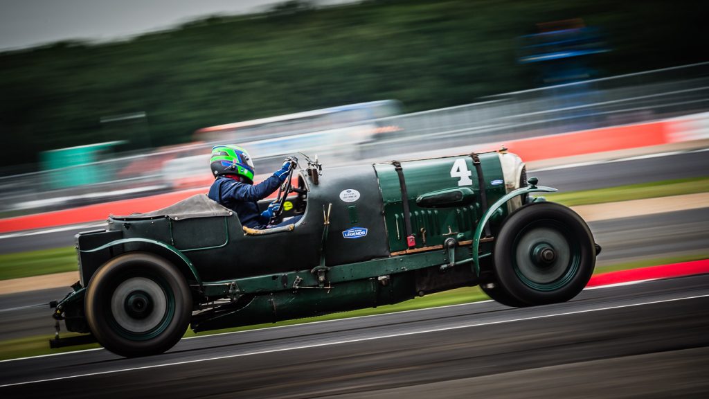 Celebrating Bentley 100 at Silverstone Classic 2019