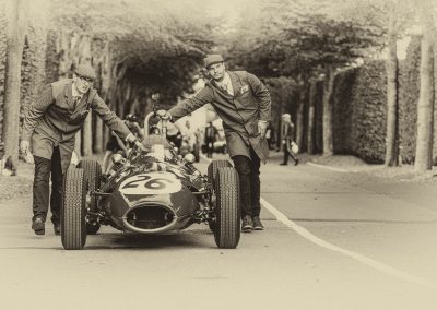 aged sepia image motorsport photography