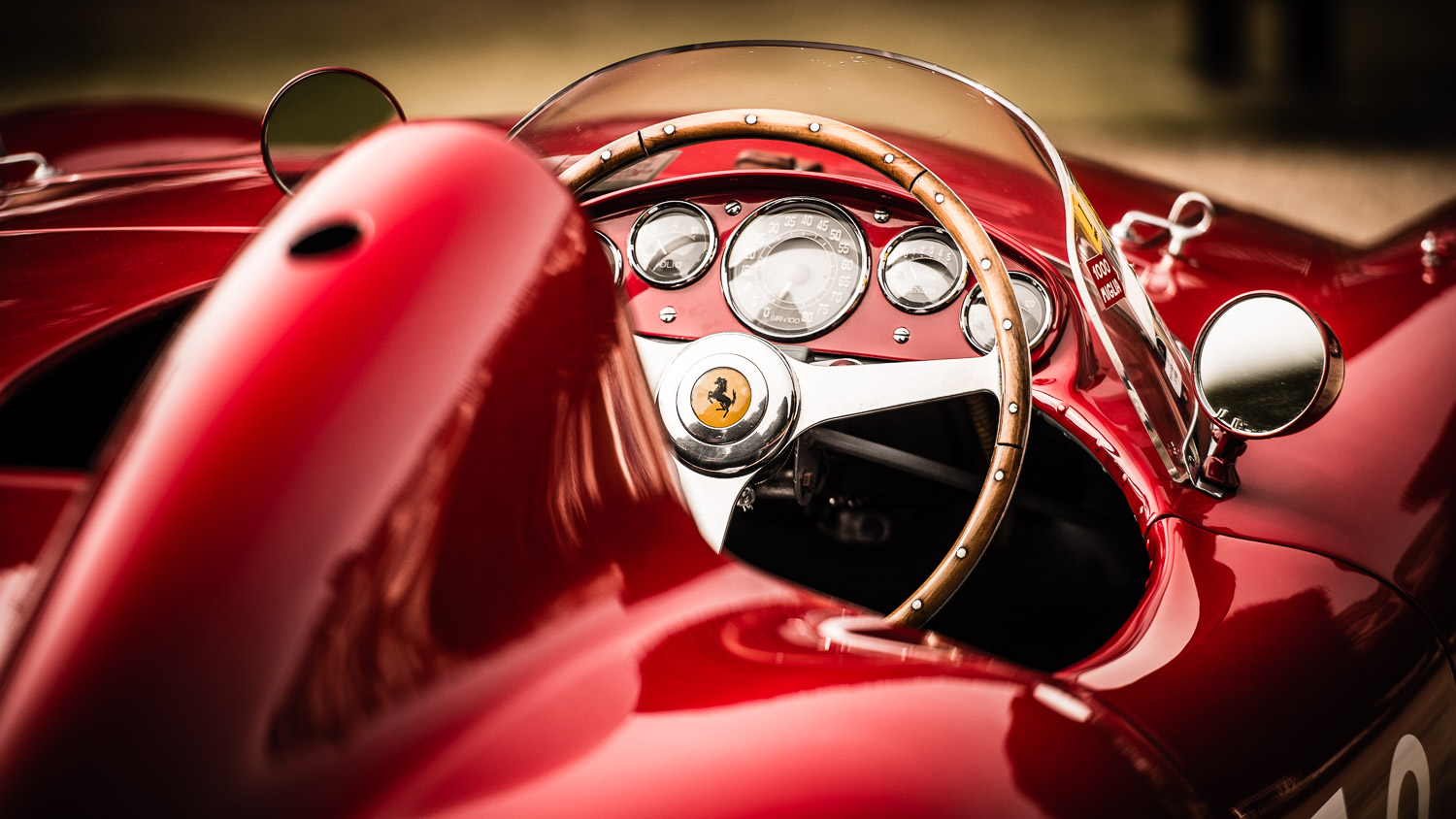 Ferrari steering wheel at Concours of Elegance