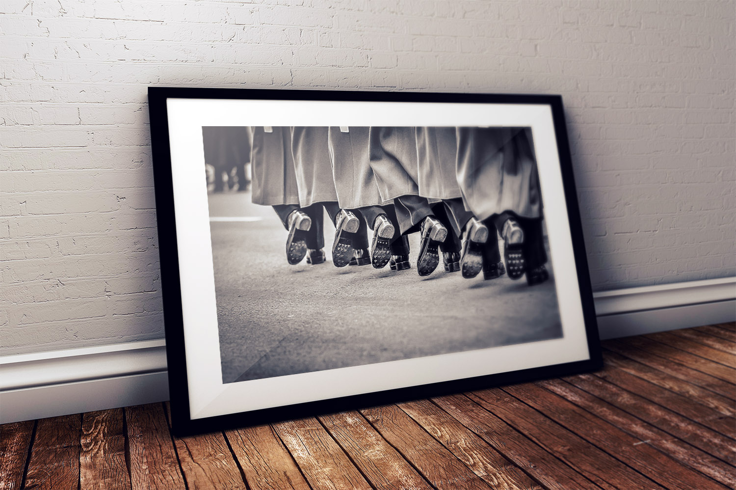 Soldiers Boots photo print in frame