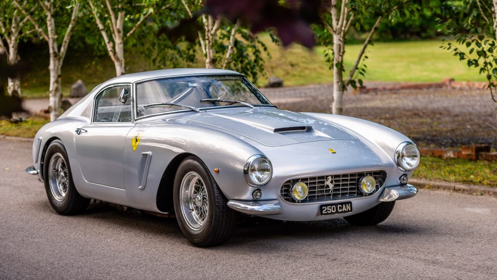 Silver Ferrari 250 GT Berlinetta