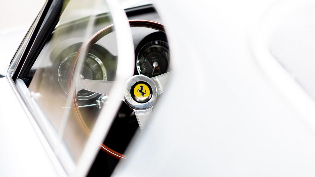 Ferrari steering wheel logo