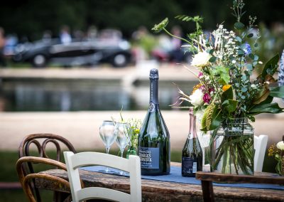 concours of elegance champagne table