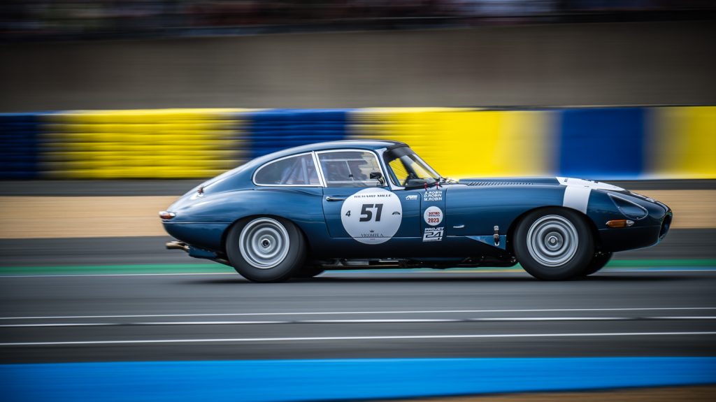 Jaguar E-Type at Le Mans Classic
