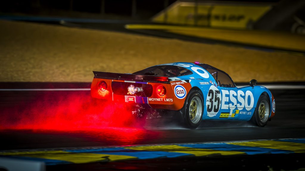 Le-mans-classic-flames-rain-spray