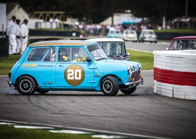 blue-mini-cooper-chicane-Goodwood-Revival-motorsport-photography