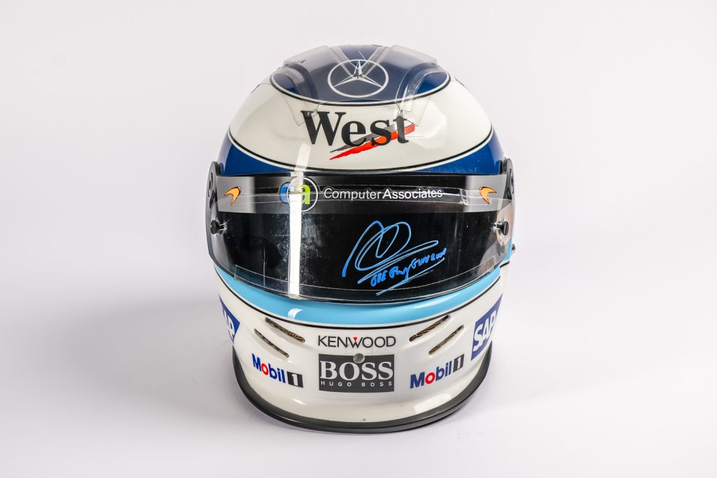 mika-hakkinen-2001-f1-helmet-motorsport-memorabilia