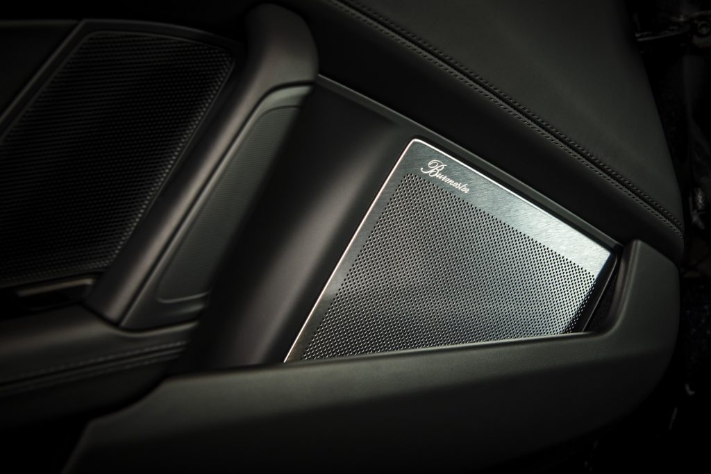 porsche-burmester-door-speaker-brushed-metal