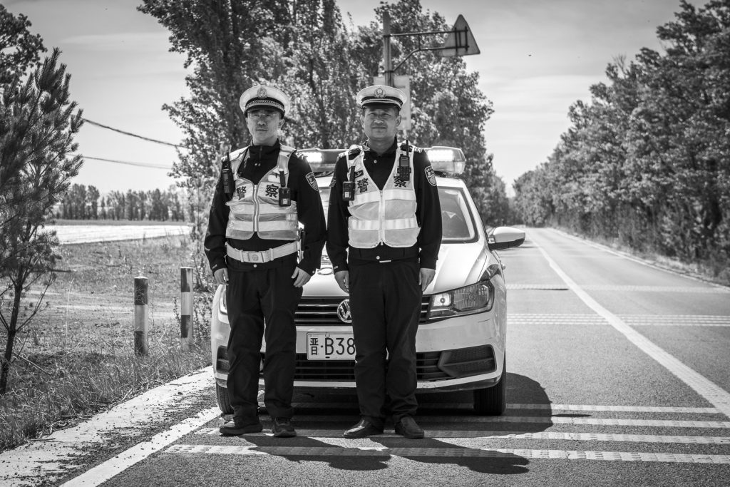 Chinese traffic policemen