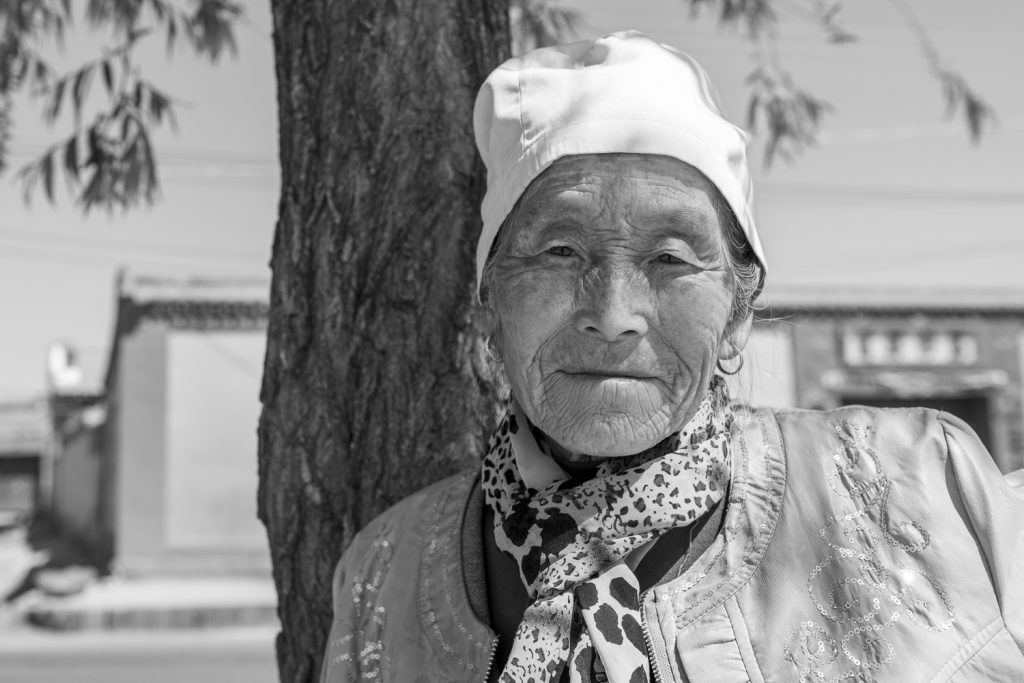 older Chinese lady in village