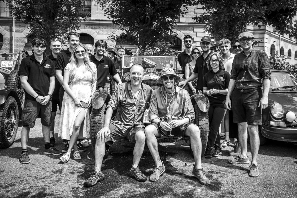 Peking to Paris 2025 vintage bentley team photo