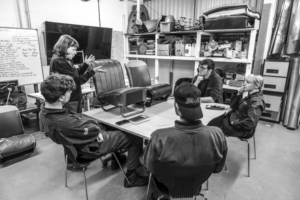 instructor and students in classroom