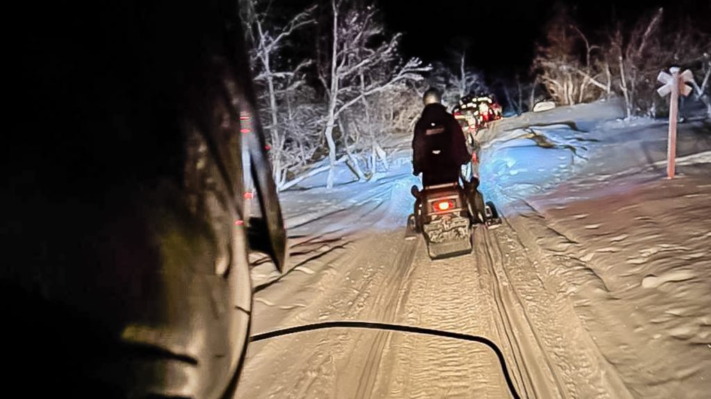 Northern Lights Snowmobile Safari